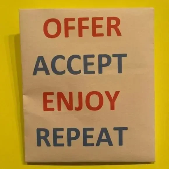 Offer-Accept-Enjoy-Repeat   (or bundle your items and  I'll send one! )(station)