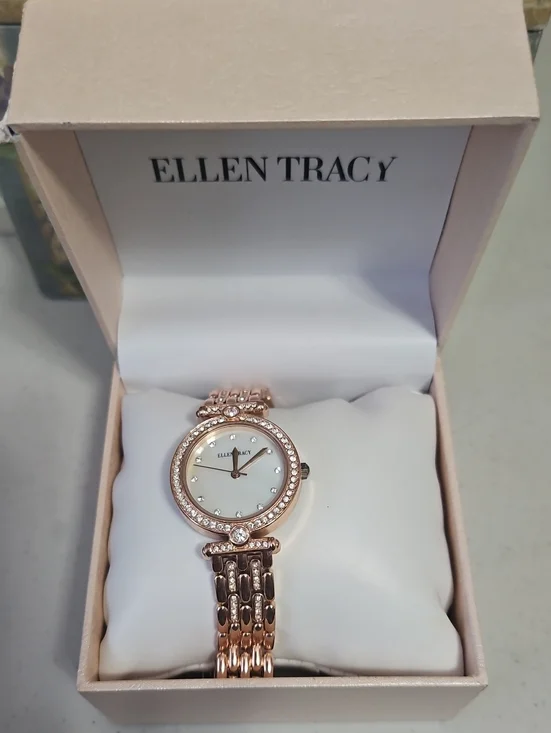 Watch Rose Gold With White Sapphires Round Fancy Formal Wear Costume Jewery 8