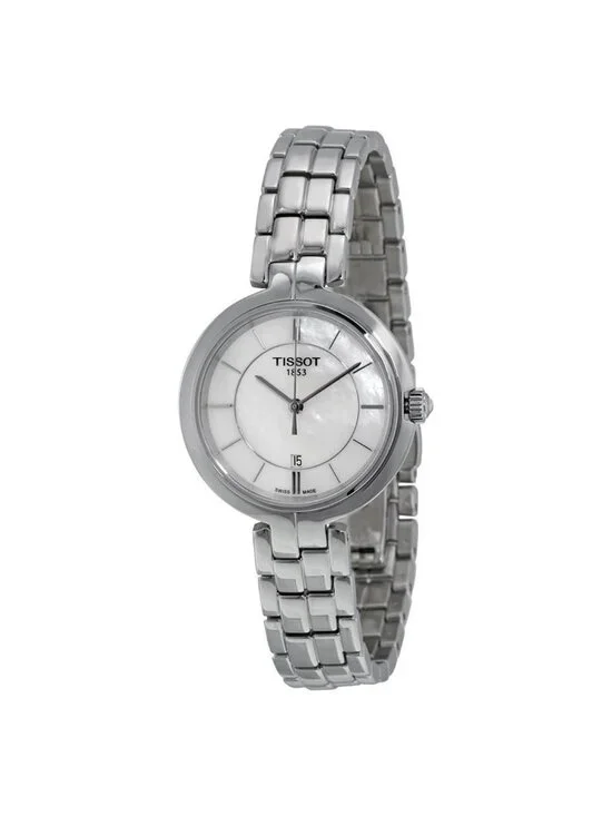 NWT Tissot Flamingo Mother of Pearl Dial Ladies Watch T0942101111100