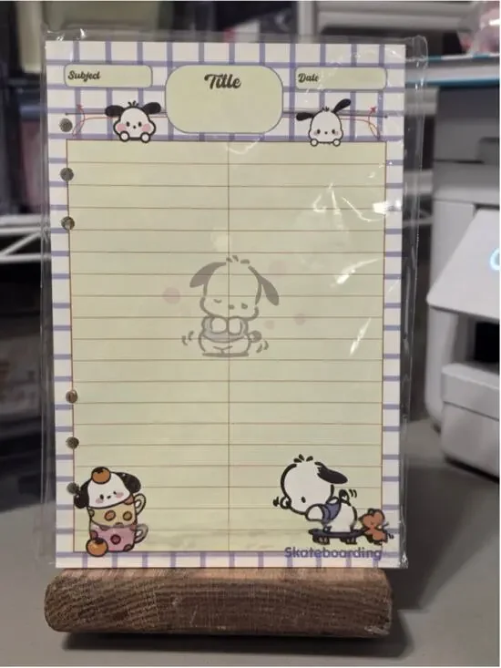 NB-2492 Sanrio Pochacco Stationery A5 Filler Paper, 50 sheets Double sided