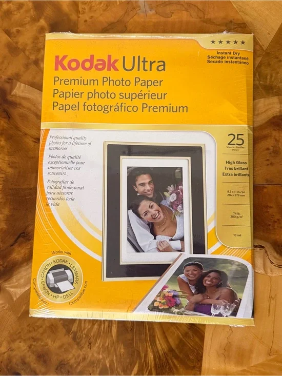 Kodak ULTRA Premium Photo Paper High Gloss 25 Sheets 8.5