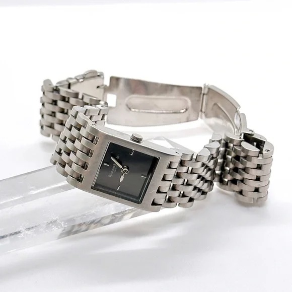 Kenneth Cole New York Stainless Steel Women's Bracelet Watch - Black Dial
