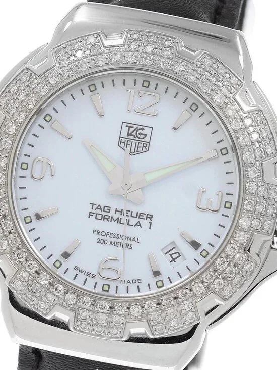 TAG HEUER Formula 1 WAC1215 date diamond bezel Quartz Ladies Watch_970392