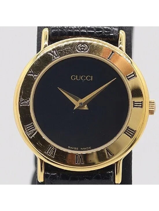 Gucci 3000.2 L Quartz Black Dial Watch