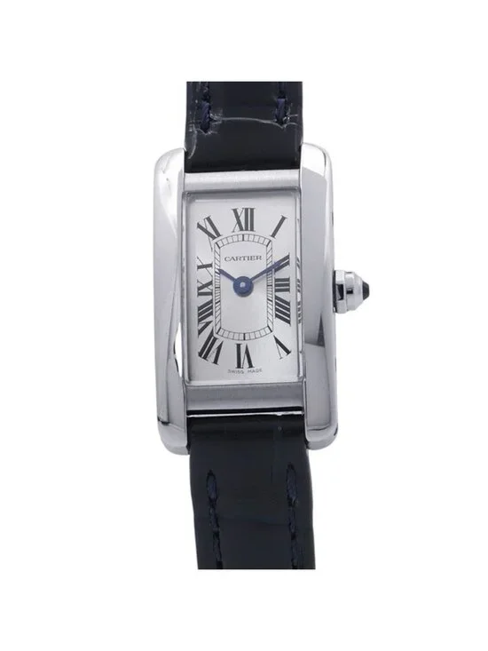Cartier Tank American Mini Watch Silver Dial