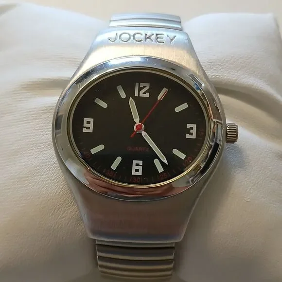 Y2K Jockey Women's Quartz Watch Stainless Steel Expansion Band 37mm