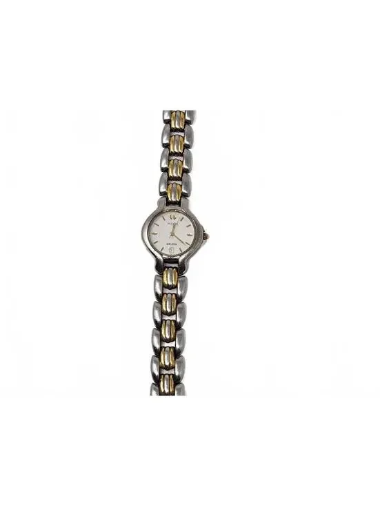 Vintage Pulsar Two-Tone Stainless Steel Women's Dress Watch with White Dial