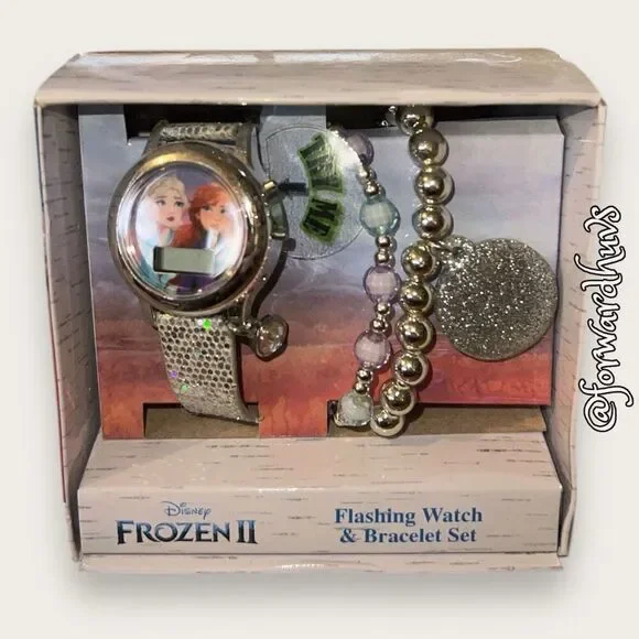 CRAFT or REPAIR | Frozen 2 Watch & Bracelet Set In Box - Watch Likely Needs Batt