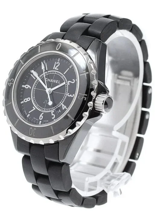 CHANEL J12 H0681 Black ceramic date black Dial Quartz Ladies Watch_970942