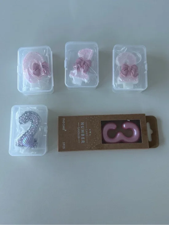 BUNDLE of 5 candles - Kids Party Accessory - NWT