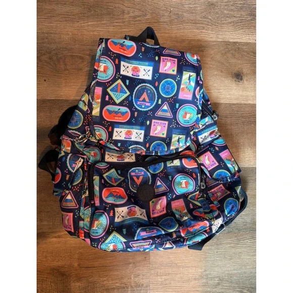 Kipling Challenger Backpack Navy Blue Camping wandering Road‎