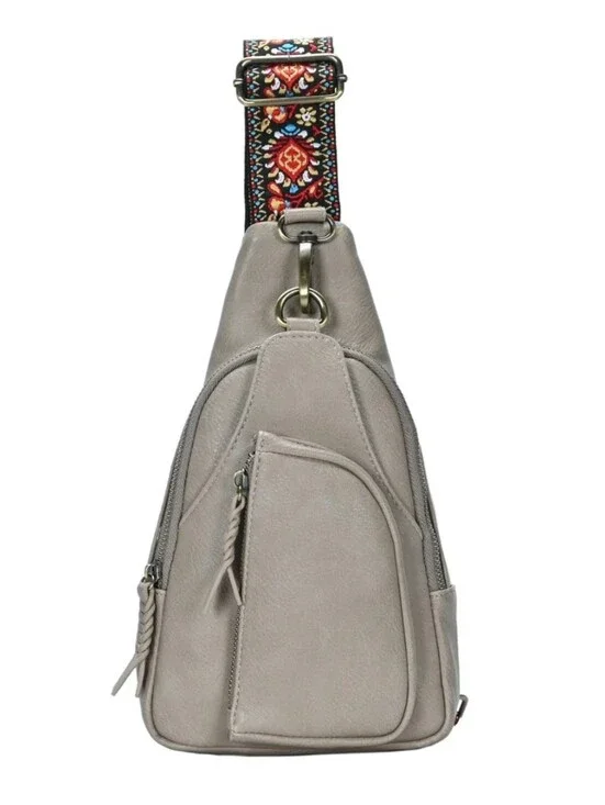 Antik Kraft Tasha Webbing Strap Sling - Taupe