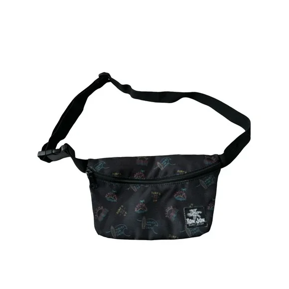 Ron Jon Surf Shop Black With Beach Print‎ Hits Waist Pack