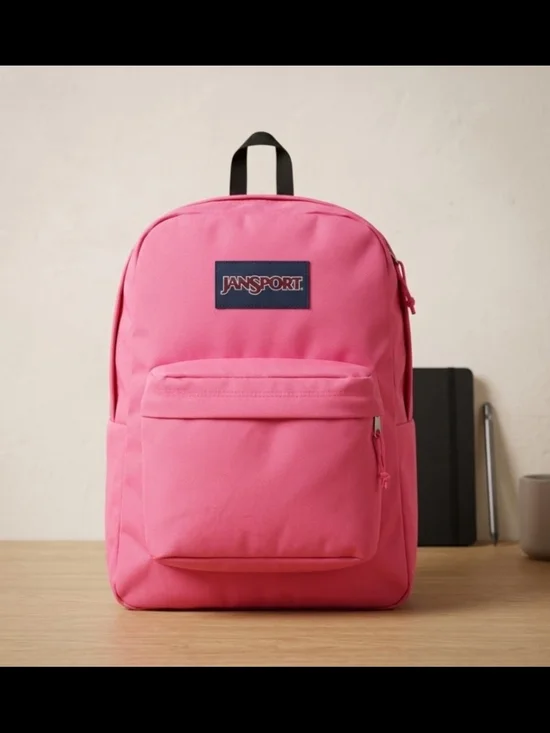 NEW! Jansport Pink Everyday Backpack with Front Pocket