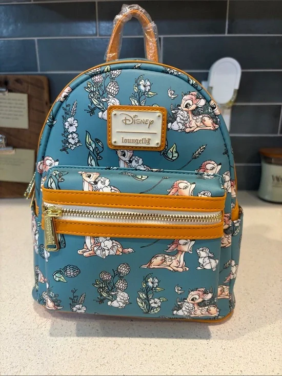Loungefly Bambi Floral Mini Backpack NWT