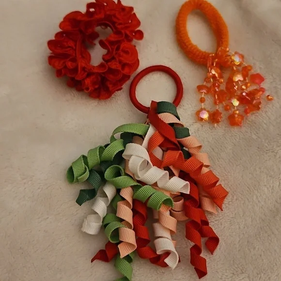 3/$30 Colorful Ribbon Hair Accessories Set