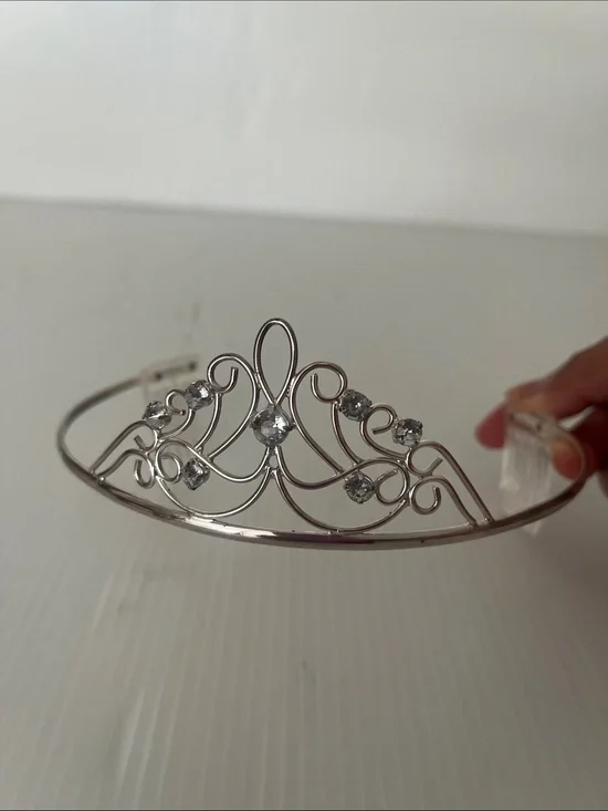 Silver-tone Metal Princess Tiara