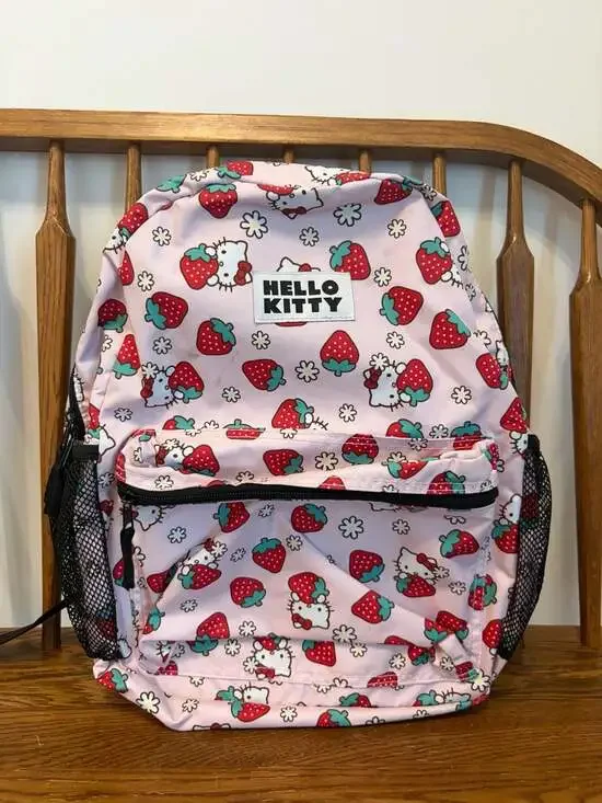 Hello Kitty 16-Inch Backpack with Strawberry All-Over Print