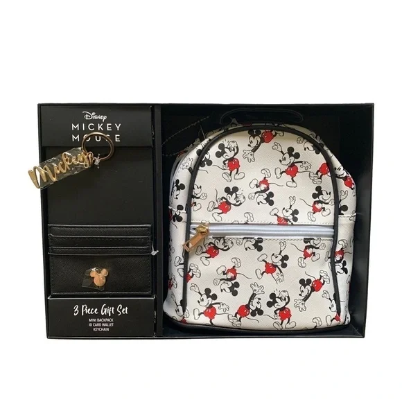 Disney Mickey Mouse White Mini Backpack Gift Set