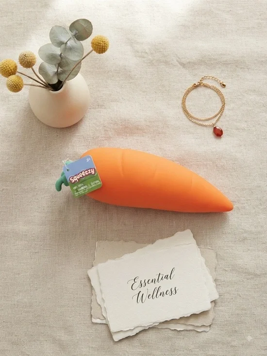 Squeeze Orange Carrot Kids Hair Accessory Plush Squeeze squishy