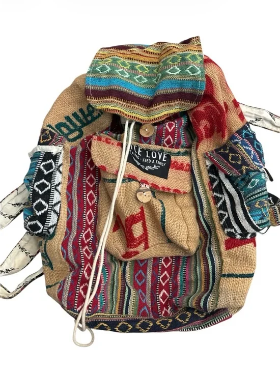 Rice Love Recycled Travel Backpack