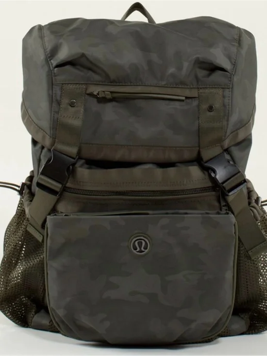 Lululemon Rucksack Camo Backpack EDC Yoga mat Laptop bag travel Tactical