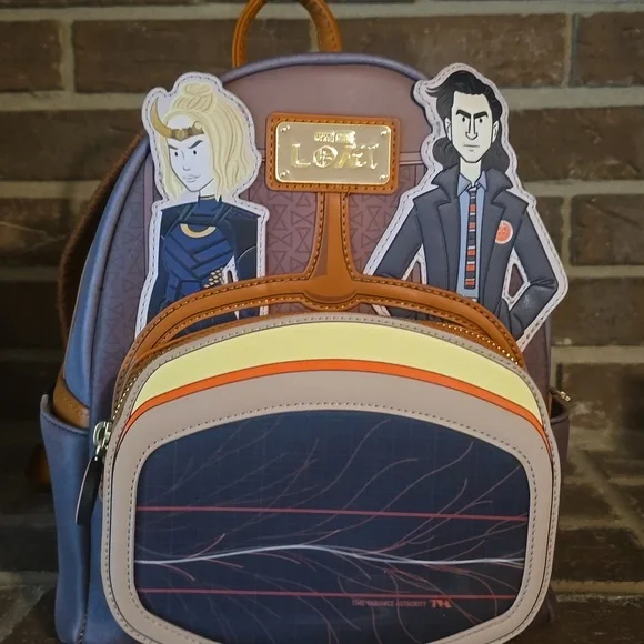 Loungefly Marvel Loki TVA Multiverse Lenticular‎ Mini Backpack