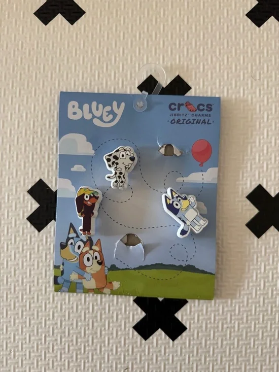 Set of 3 CROCS Bluey Jibbitz Charms