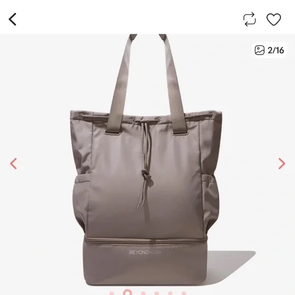 Beyond Yoga Gray TaupeBackpack