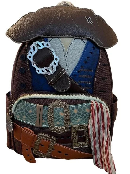 Pirates of the Caribbean Jack Sparrow Cosplay Mini Backpack Loungefly NWT