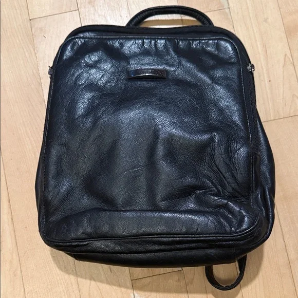 ✨ Pelle Studio Genuine Leather Mini‎ Backpack Purse - Buttery Soft Black ✨