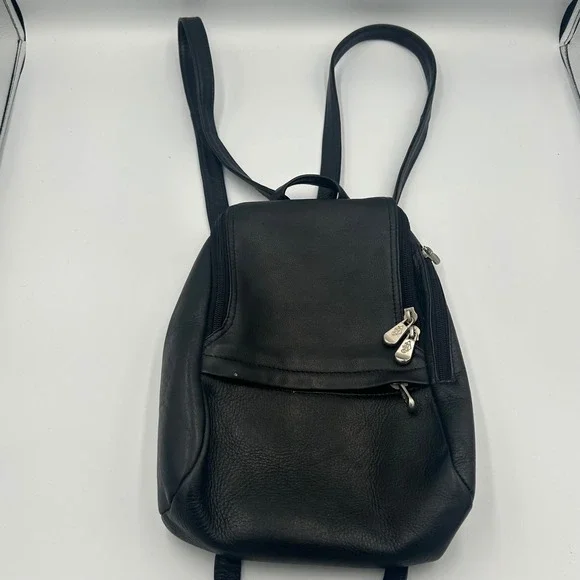 Unbranded Backpack Women Small Black Genuine Leather Colombia