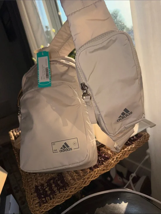 adidas Cream Sling Backpack Crossbody Bag