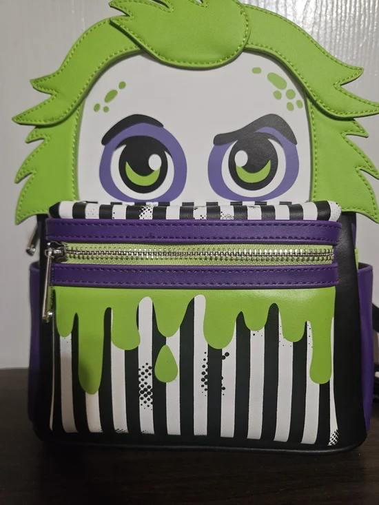 Loungefly Green & Purple Beetlejuice New With Tags