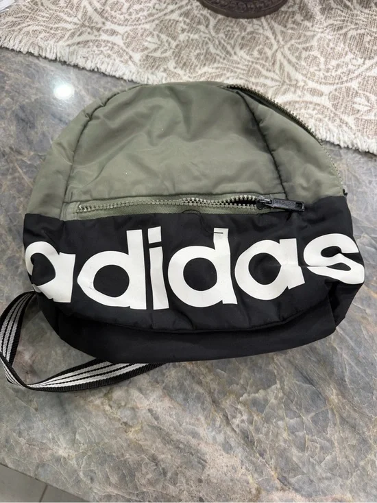 adidas Olive Green and Black Crossbody Sling Bag