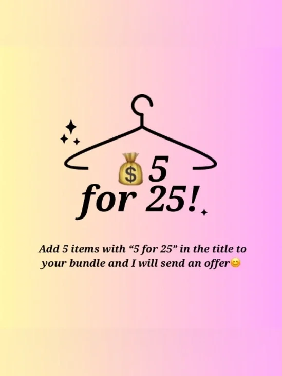 Bundle Offer Graphic - 5 for 25 Promotion