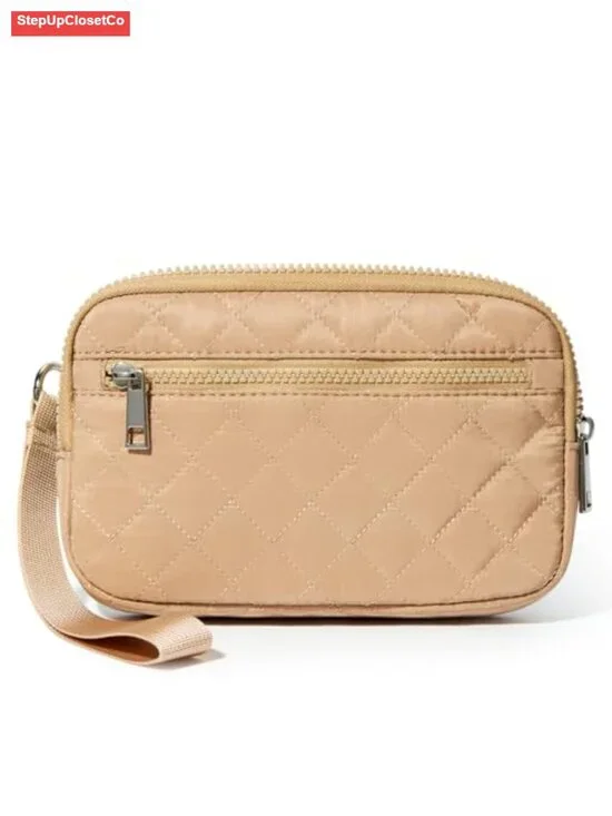 RFID Blocking Wristlet Wallet with Zipper Pockets for Women