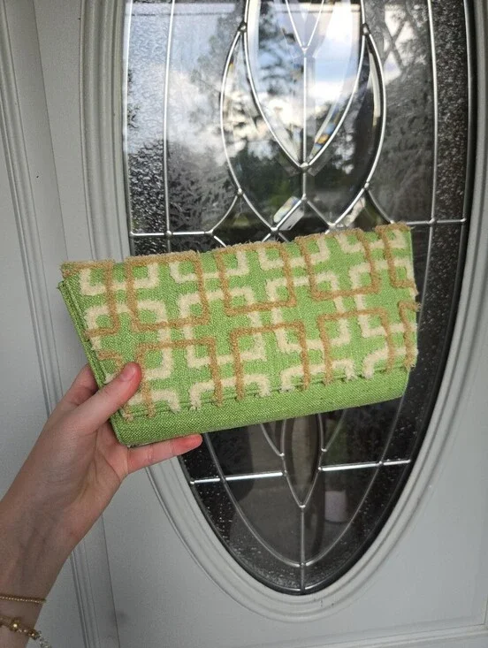 Green Geometric Clutch