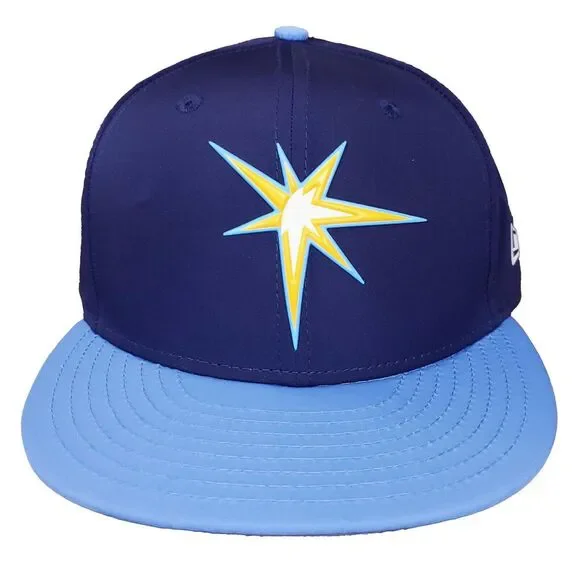 Tampa Bay‎ Rays New Era MLB 59fifty 5950 7 7/8 Hat Cap 3D Logo Navy Blue New