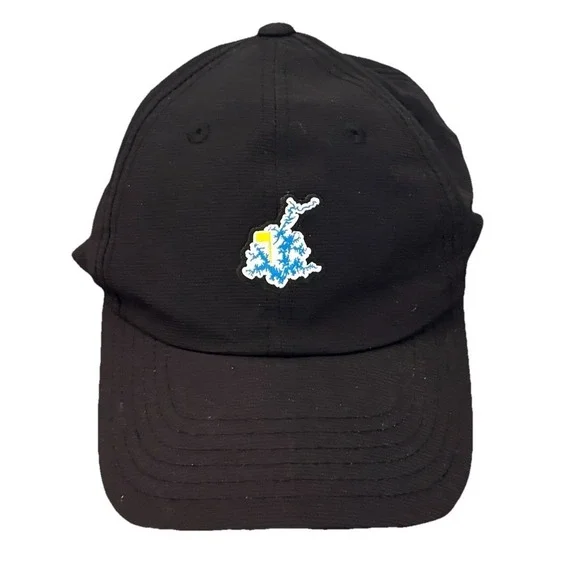 American Needle Kids Black Golf Hat‎ Lake Map Patch Snapback B-DKA 1030-DA21-087