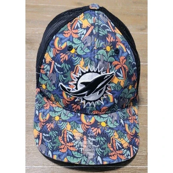 Miami Dolphins Youth Hat '47 Navy Jungle Gym Trucker Adjustable Cap