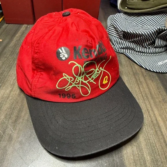 Kerda Racing Baseball Cap Red Black 1995 NASCAR 42‎