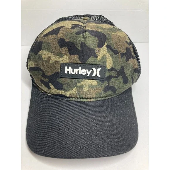 Hurley‎ YOUTH Cap Hat Forest Camo Mesh Snapback Adjustable