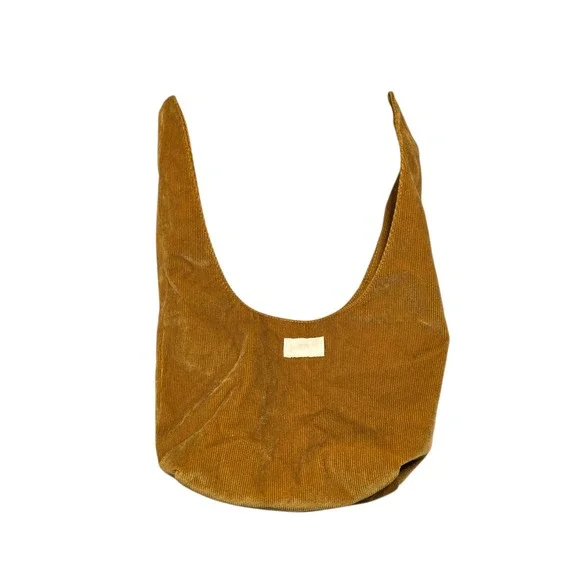 Merit Corduroy Cosmetics Bag Tie Pouch‎ Makeup Brown