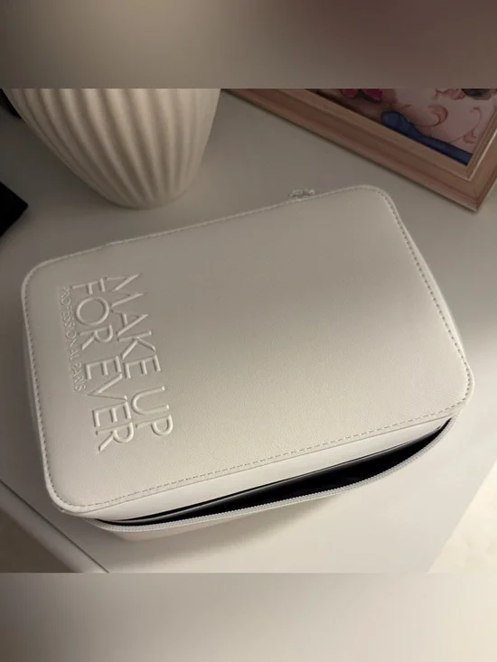 Makeup Forever White Cosmetic Travel Case