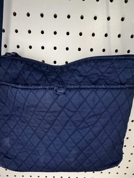 Vera Bradley Navy Blue Quilted Hipster Crossbody Bag Retired Solid