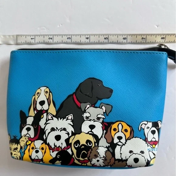 Marc Tetro Makeup bag Love my Dogs in pristine condition