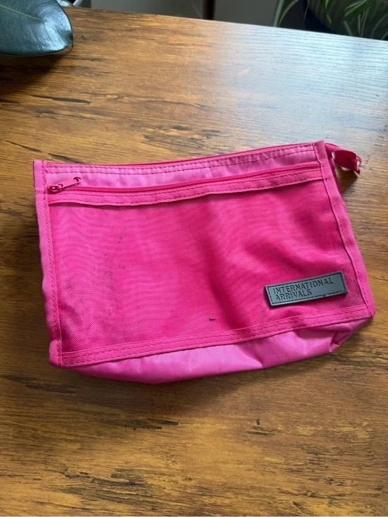 International Arrivals Pink Travel Pouch