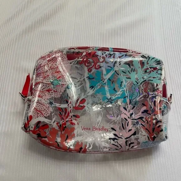 Vera Bradley Beach Clear Cosmetic Pouch