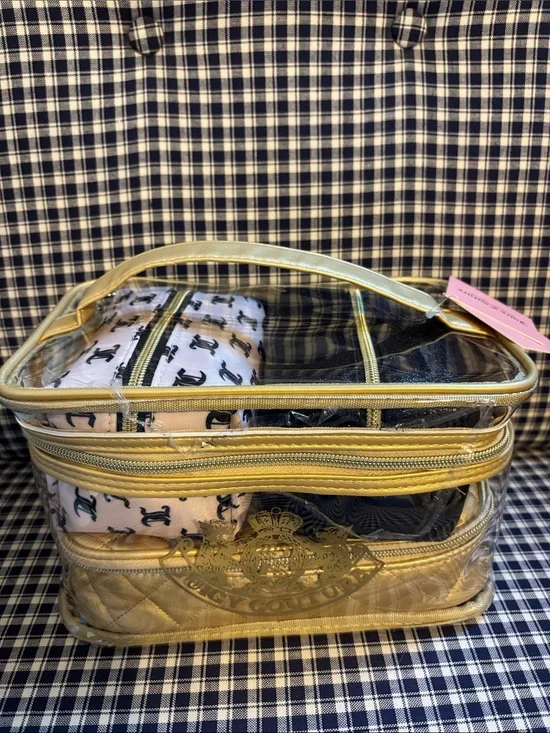 Juicy Couture four nested Cosmetic Bag Set